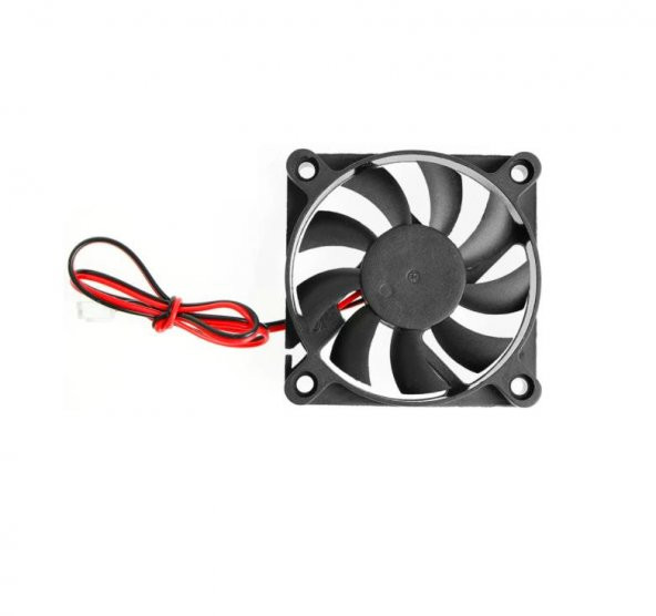 60x60x10 mm 12 Volt 0.13 Amper 2 Pin Fan ürün görseli 1