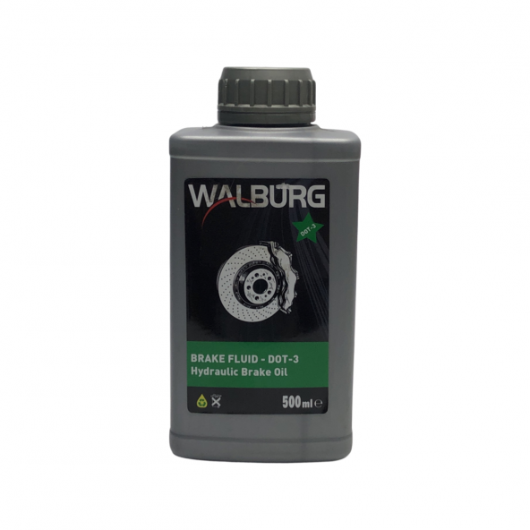 Walburg Hidrolik Fren Yağı 8698694083588 (Dot 3 500 ML)