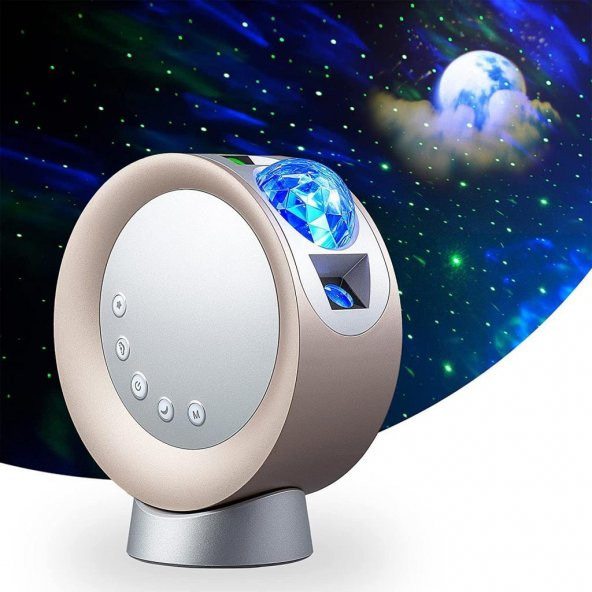 LooEooDoo LED Yıldız Projektör Işığı, Galaxy Aydınlatma Gold