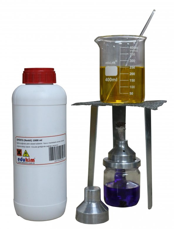 İspirto Ocağı Seti - Laboratuvar Isıtma Seti 7 Parça ürün görseli