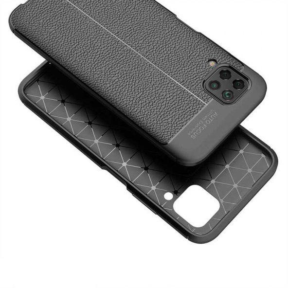 Huawei P40 Lite Kılıf Zore Niss Deri Desenli Silikon Kılıf - 6