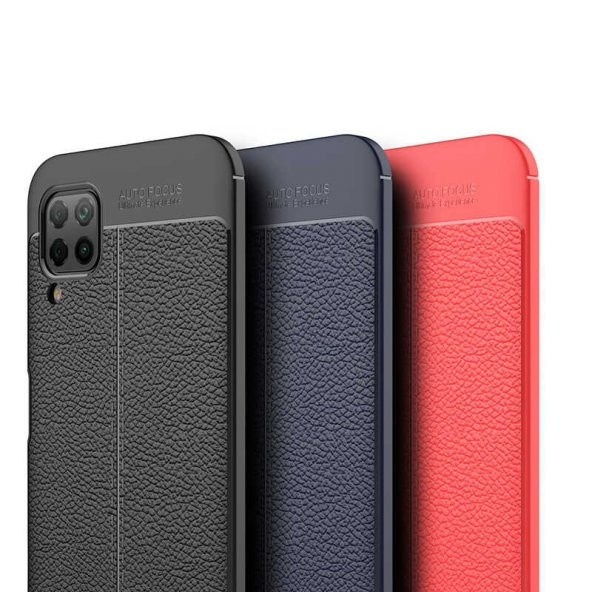 Huawei P40 Lite Kılıf Zore Niss Deri Desenli Silikon Kılıf - 5