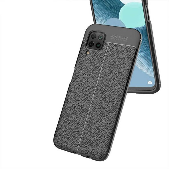 Huawei P40 Lite Kılıf Zore Niss Deri Desenli Silikon Kılıf - 10