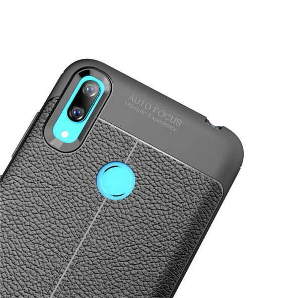 Huawei Y7 Prime 2019 Kılıf Zore Niss Deri Desenli Silikon Kılıf - 7
