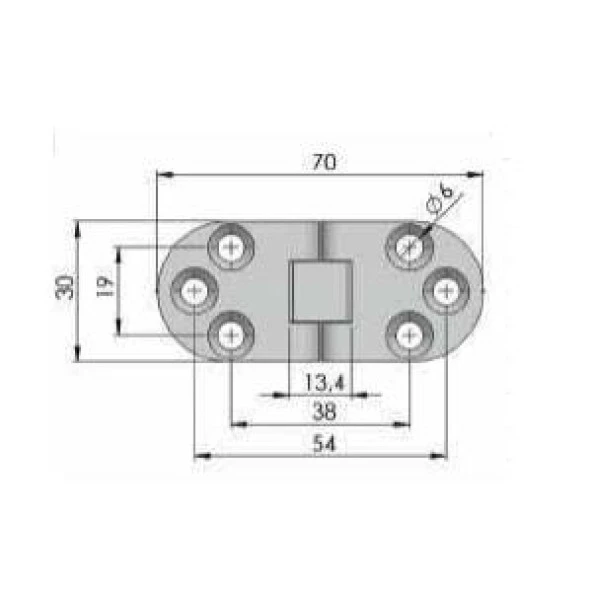 Mepa MKM04 Krom Masa Menteşesi (2 Adet) - 2