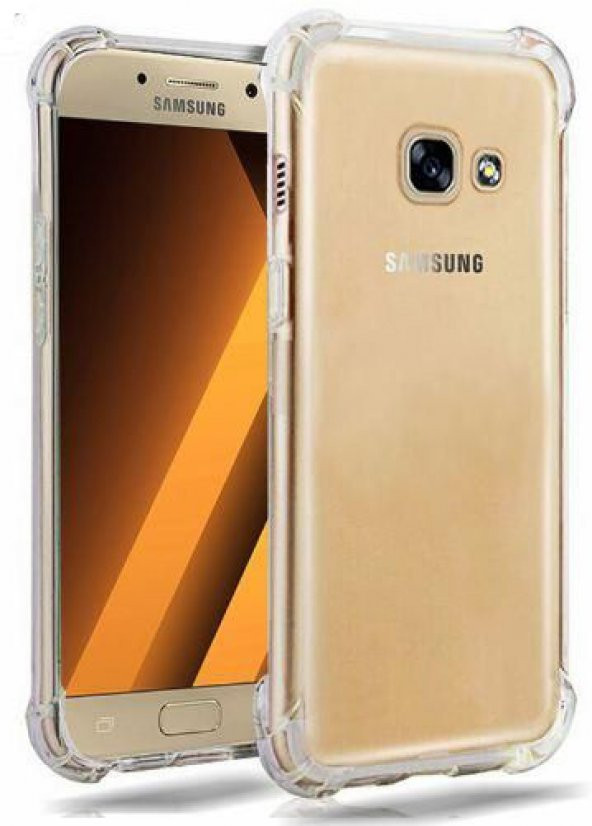 Samsung Galaxy J7 Prime Kılıf Darbelere Dayanıklı Sert Silikon Şeffaf - 1