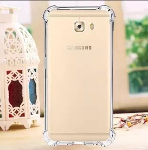 Samsung Galaxy J7 Prime Kılıf Darbelere Dayanıklı Sert Silikon Şeffaf - 4