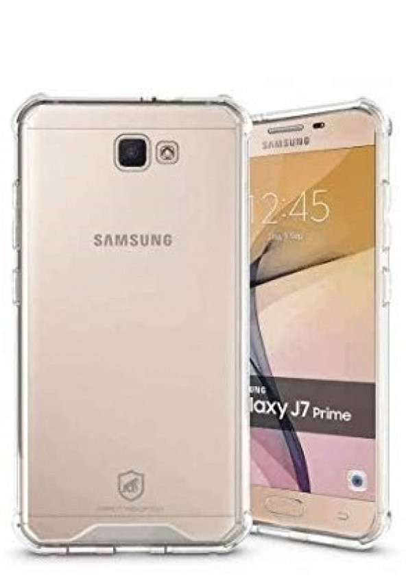 Samsung Galaxy J7 Prime Kılıf Darbelere Dayanıklı Sert Silikon Şeffaf - 8