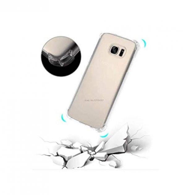 Samsung Galaxy J7 Prime Kılıf Darbelere Dayanıklı Sert Silikon Şeffaf - 9
