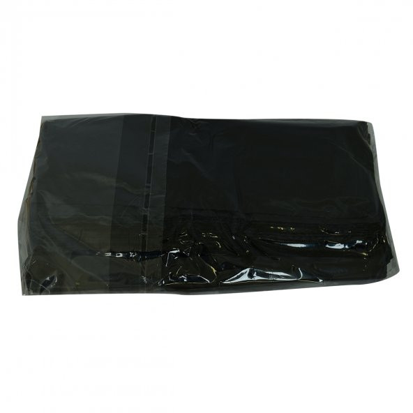 LokmanAVM Büyük Boy Atlet Geri Dönüşüm Granül Çanta Poşet 52X33 Cm Kalın Siyah 1000 Gr 1 Paket - 5
