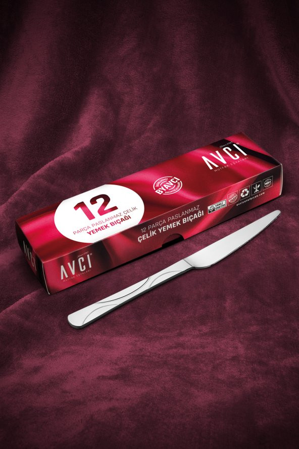 Ay Işığı 12 Adet Yemek Bıçağı