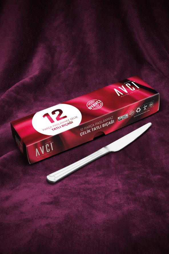 Yakamoz 12 Adet Tatlı Bıçağı