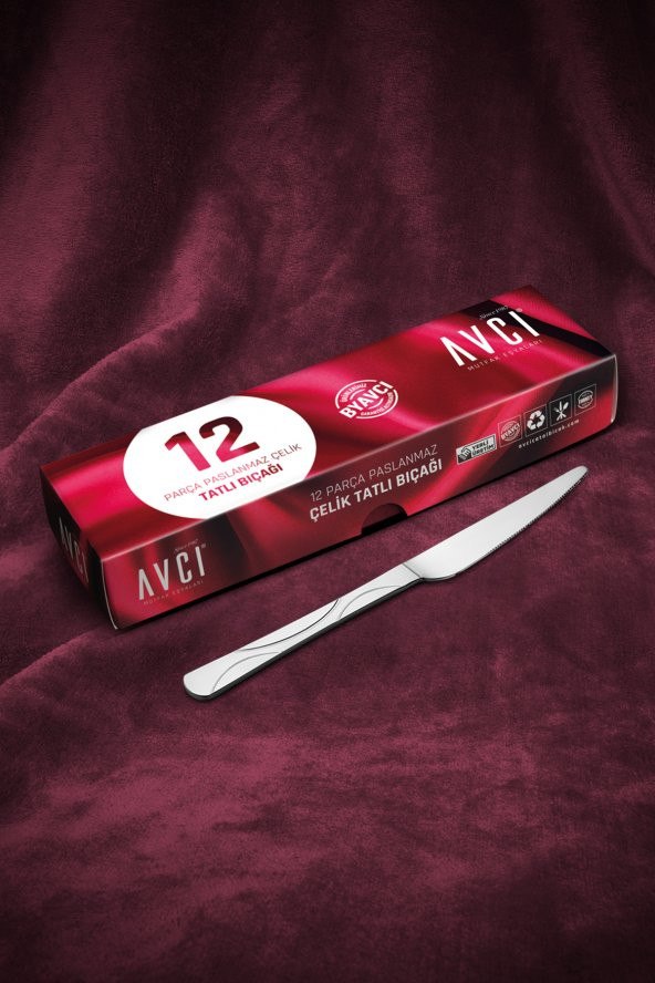 Ay Işığı 12 Adet Tatlı Bıçağı