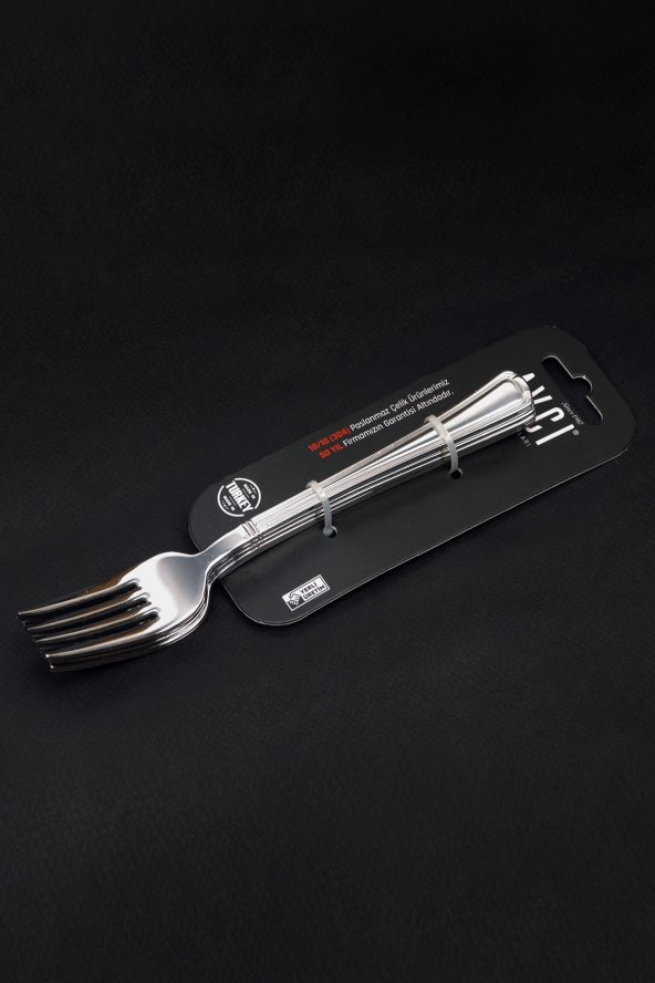 Nevra 6 Adet Yemek Çatalı 18/10 Paslanmaz Çelik 2''5 mm