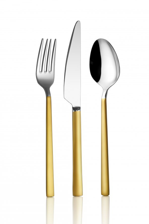 Soft Touch Mat 84 Parça Çatal Kaşık Bıçak Takımı 18/10 Paslanmaz Çelik - Resim 2