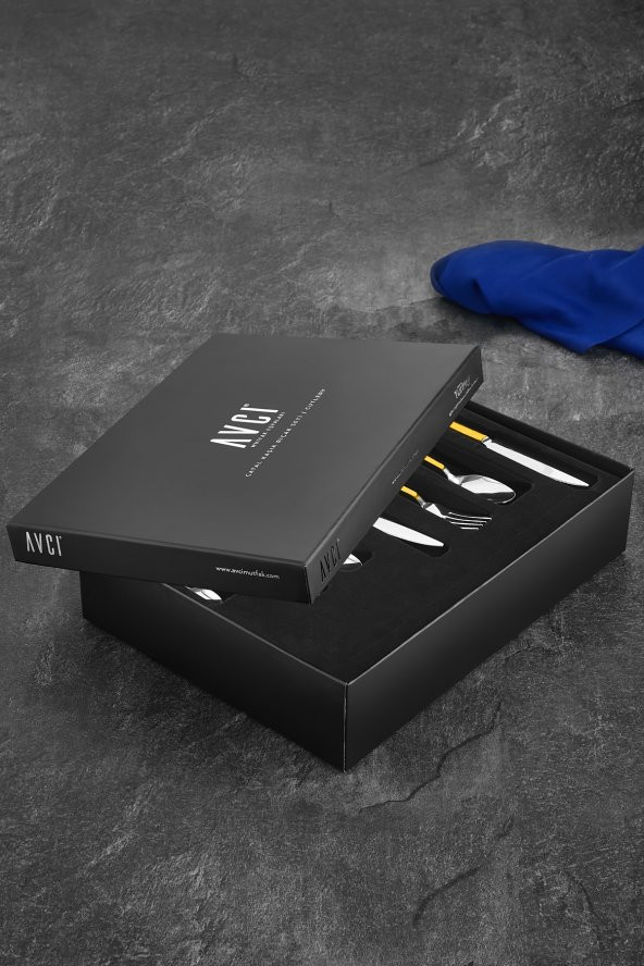 Soft Touch Mat 84 Parça Çatal Kaşık Bıçak Takımı 18/10 Paslanmaz Çelik - Resim 3