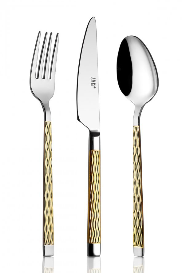 Pera Gold 84 Parça Çatal Kaşık Bıçak Takımı 18/10 Paslanmaz Çelik - 2