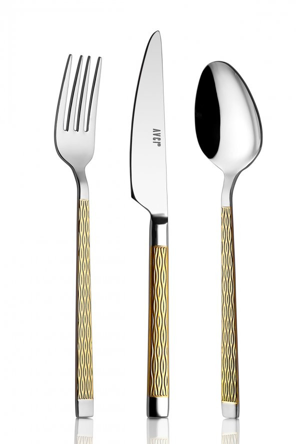 Pera Gold 72 Parça Çatal Kaşık Bıçak Takımı 18/10 Paslanmaz Çelik - 2