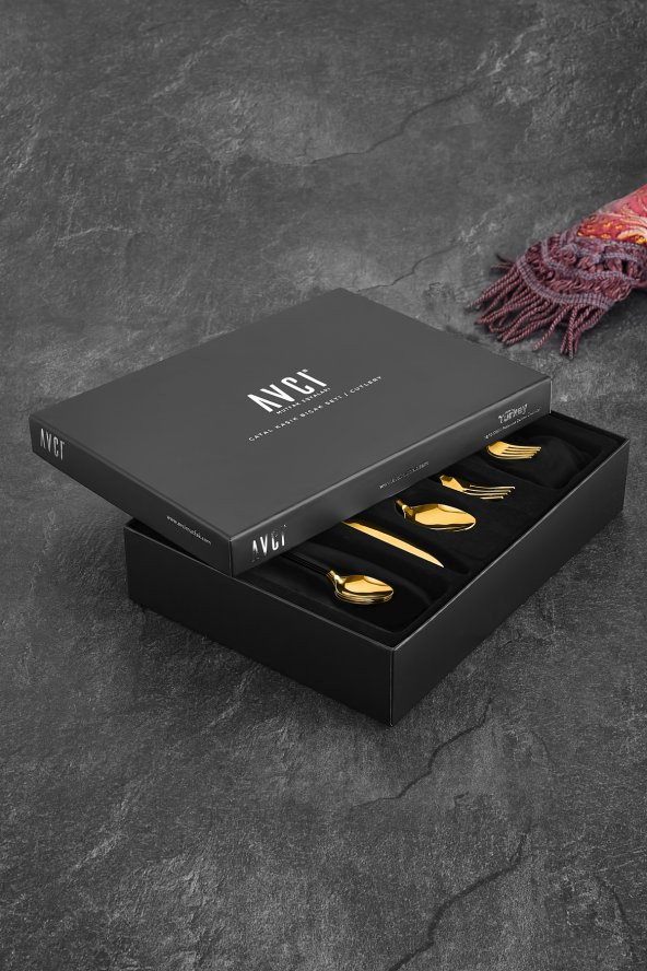 Black Mix Touch Mat 72 Parça Çatal Bıçak Kaşık Takımı 18/10 Paslanmaz Çelik - Resim 3