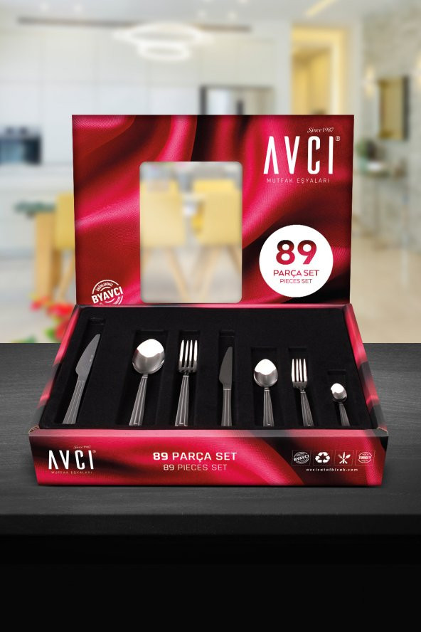 Yakamoz 89 Parça Çatal Kaşık Bıçak Takımı - Resim 2