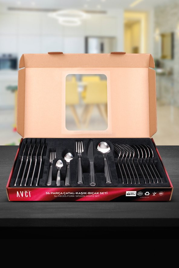 Yakamoz 36 Parça Çatal Kaşık Bıçak Takımı - Resim 2