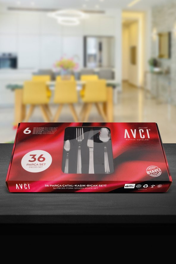 Yakamoz 36 Parça Çatal Kaşık Bıçak Takımı - Resim 3