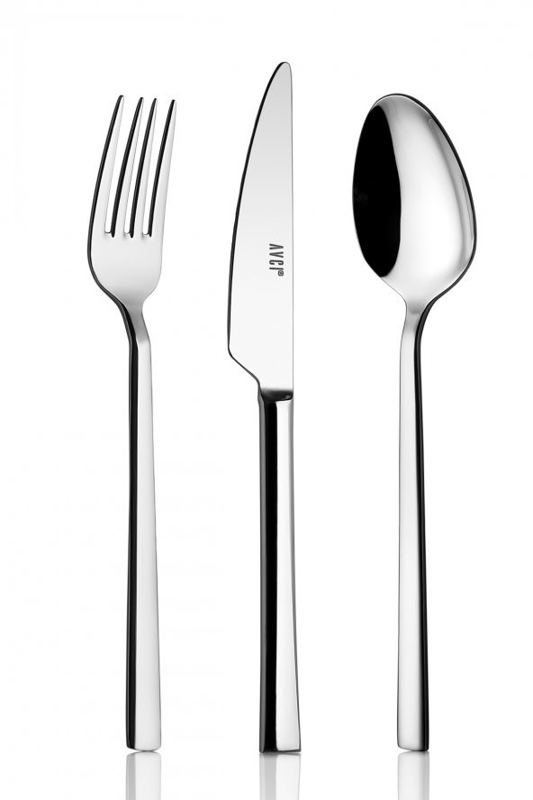 Klas 60 Parça Çatal Kaşık Bıçak Takımı 18/10 Paslanmaz Çelik (Bıçaklı) - 2