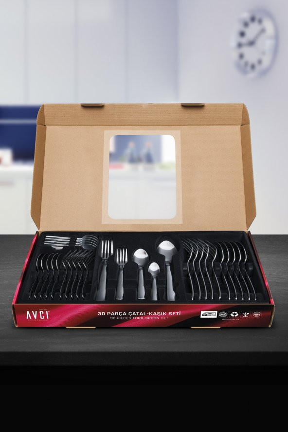 İstanbul 30 Parça Çatal Kaşık Takımı - 2