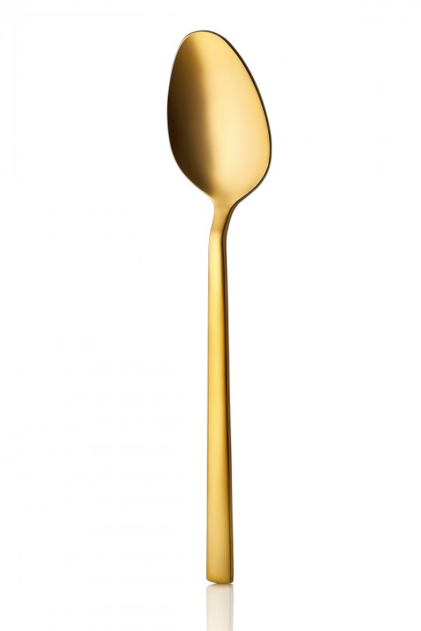 Klas Titanyum Mat Gold 12 Adet Yemek Kaşığı 18/10 Paslanmaz Çelik 3 mm
