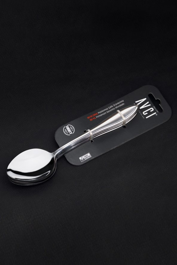 Elit 6 Adet Yemek Kaşığı 18/10 Paslanmaz Çelik 2,5 mm