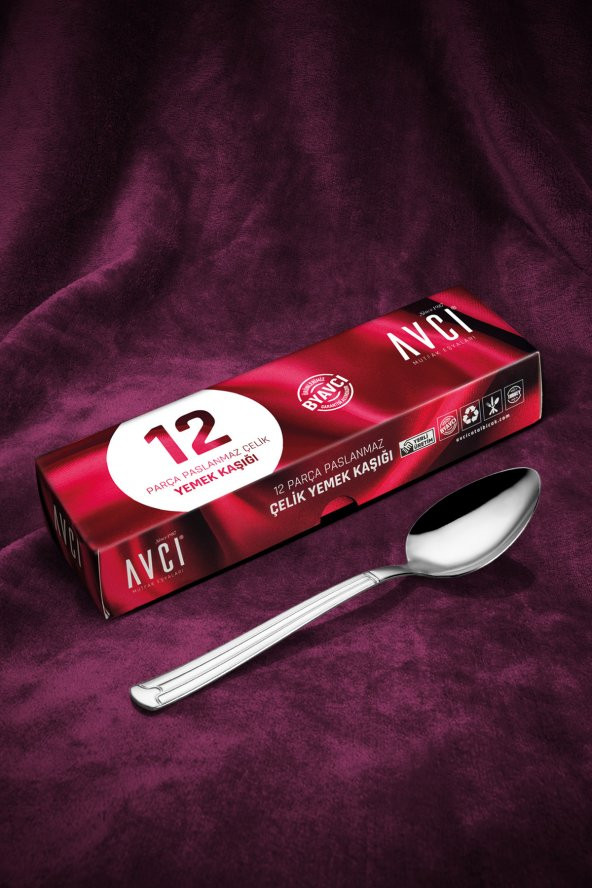 Yakamoz 12 Adet Yemek Kaşığı