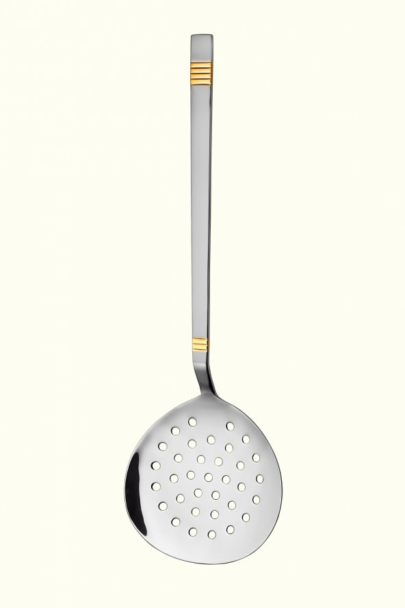 Duru Saten Gold 5 Parça Kepçe Kevgir Takımı 18/10 Paslanmaz Çelik - 3