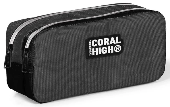 Coral High Siyah-Gri Erkek Çocuk İlkokul Çantası ve Kalemlik Seti - 3