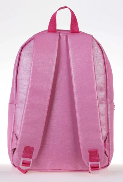 Kaukko Sparkle Pembe Time To Shine Baskılı Okul ve Günlük Sırt Çantası - Resim 3