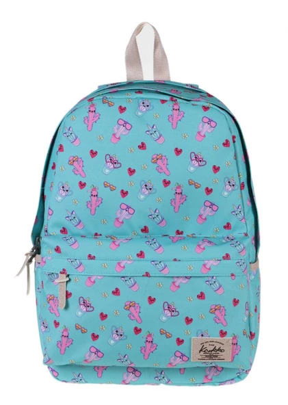Kaukko Nature Turkuaz Kaktüs İlk ve Ortaokul Sırt Çantası ürün görseli
