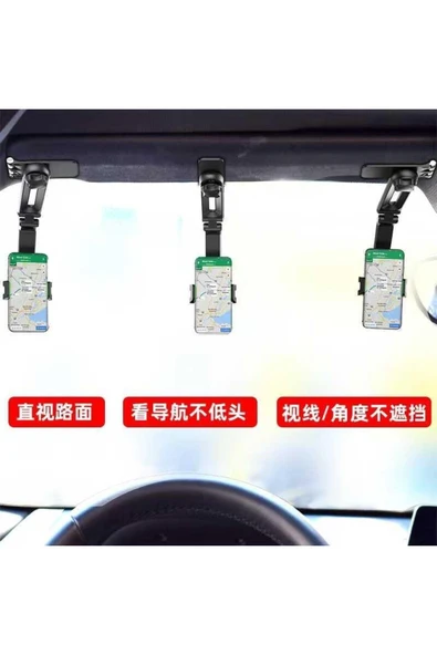 Çok Amaçlı Araç İçi, Güneşlik, Masa ve Ofis Telefon Tutucu Car Holder - 2