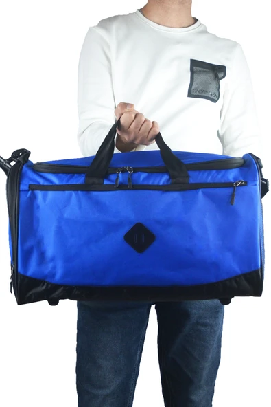Bagorama LARGE Unisex Kumaş 52 Cm Seyahat Spor Çanta El ve Omuz Valizi - 10