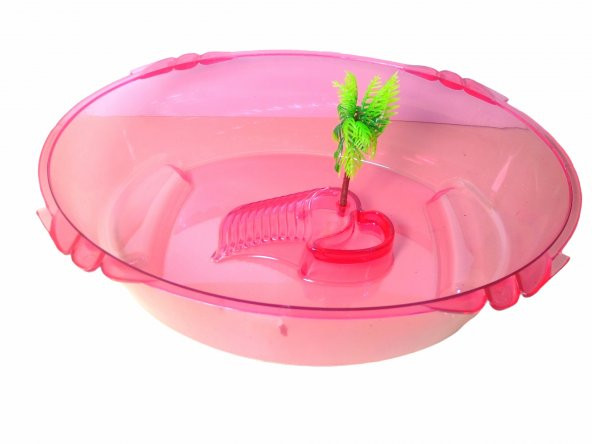 Girist Pet Kaplumbağa Bahçesi Kaplumbağa Havuzu Kaplumbağa Evi Pembe - 3