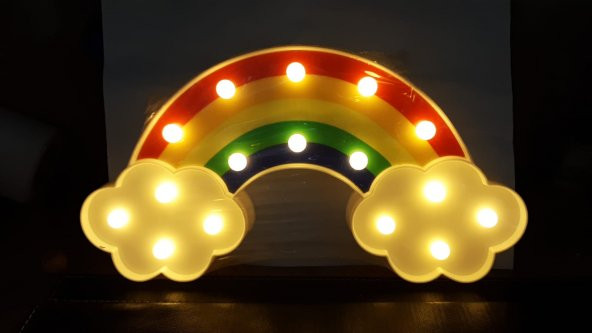 Led Işıklı Gökkuşağı Gece Lambası Dekoratif Aydınlatma - 3