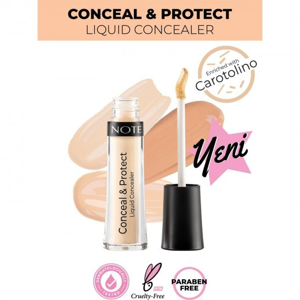 Note Conceal Protect Likit Concealer No 02 Sand