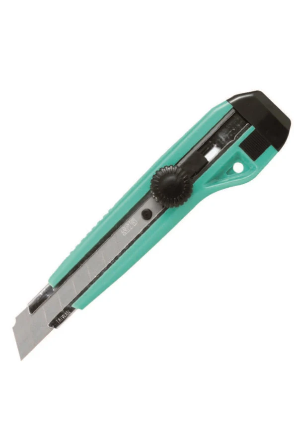 Sdi Maket Bıçağı Geniş Sıkıştırmalı Metal Ağızlı 2 Yedekli Maket Bıçağı (Karışık Renk 1 Adet)