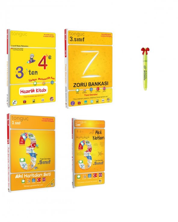 Tonguç 3'den 4'e, 3 Zoru Bankası, 3.Sınıf Akıl Haritaları ve Akıl Notları