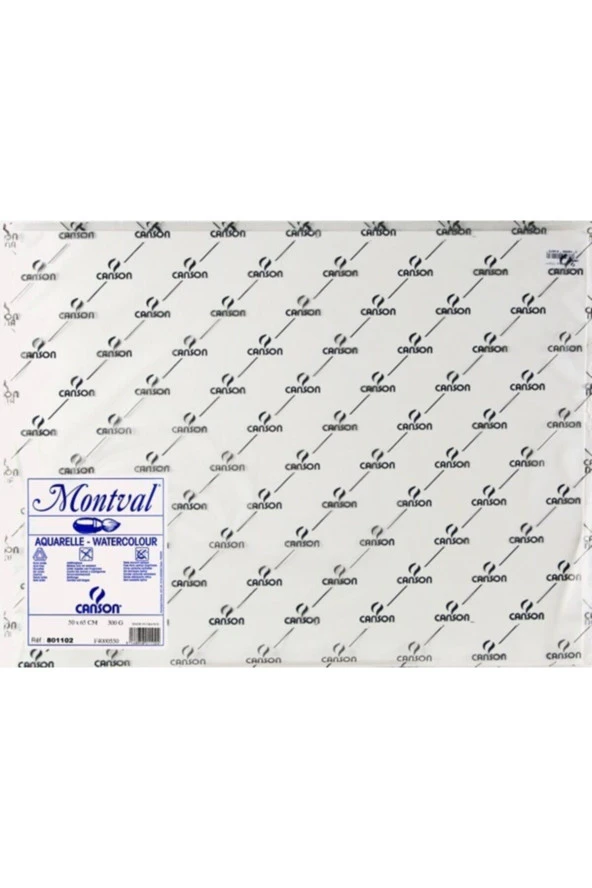 Canson Teknik Resim Kağıdı Sulu Boya Montval 300 GR 50 x 70 Cm (25 Li Paket)