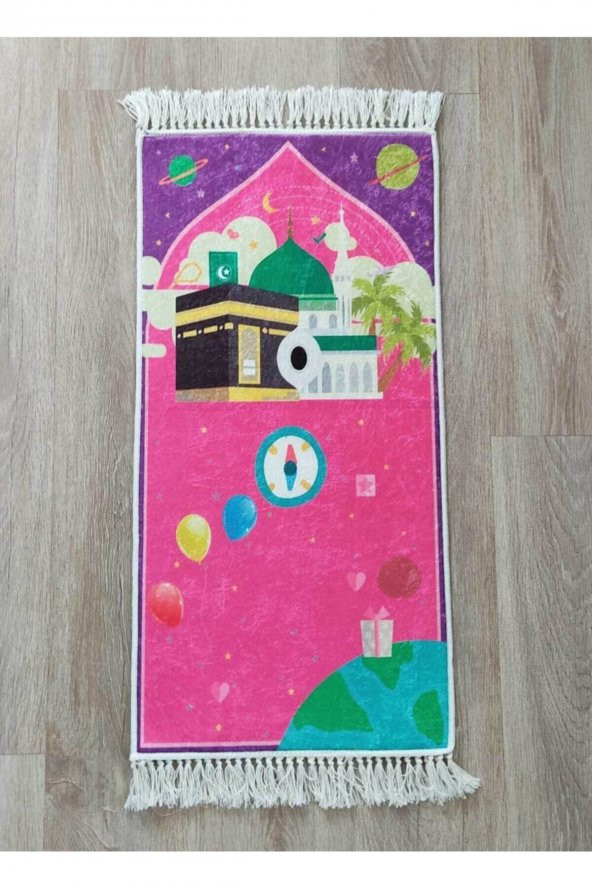 Çocuk Seccade Çocuk Namazlık Cocuklara Seccade Ilk Seccadem Çocuk Seccadesi Pembe