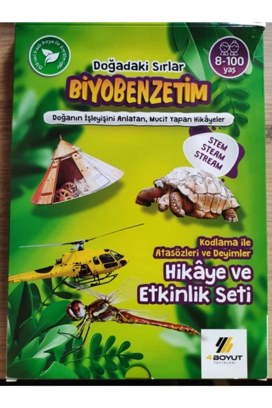 4 Boyut Yayınları Kodlama Ile Atasözleri Ve Deyimler Biyobenzetim Hikâye Seti 3 Ve 4.Sınıflar ürün görseli