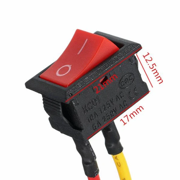 Anahtar 2 Pin (250V 6A) - 2