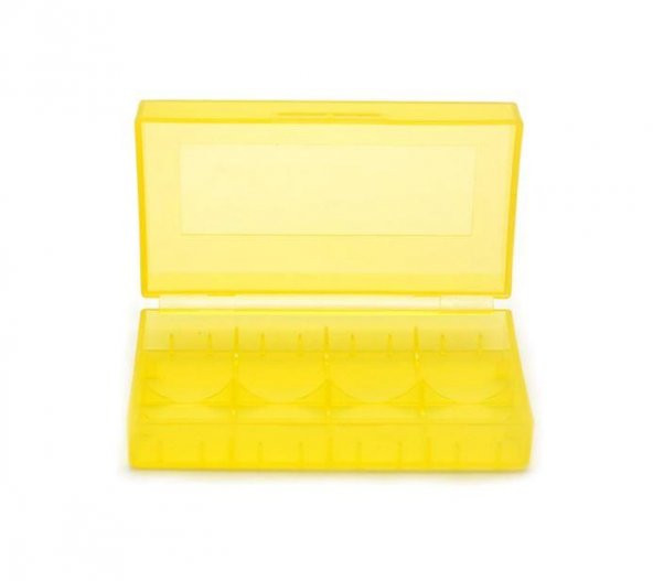 Plastik Pil Taşıma Kutusu Sarı 18650 - Resim 2