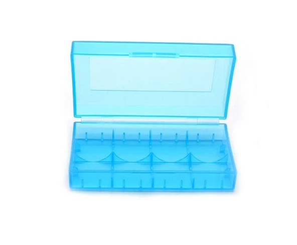 Plastik Pil Taşıma Kutusu Mavi 18650 - Resim 2