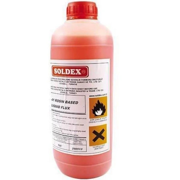 Soldex ASR-41 1 Lt. Köpürebilir Reçine Bazlı Sıvı Flux