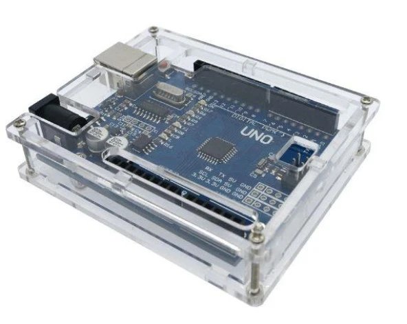 Arduino Uno R3 şeffaf muhafaza akrilik kutu - Resim 2